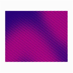 Retro Halftone Pink On Blue Small Glasses Cloth (2-side) by Simbadda