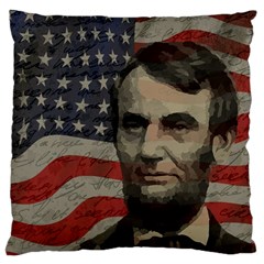 Lincoln Day  Large Cushion Case (two Sides) by Valentinaart