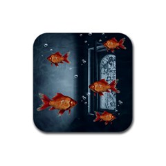 Natural Habitat Rubber Square Coaster (4 Pack)  by Valentinaart