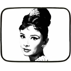 Audrey Hepburn Fleece Blanket (mini) by Valentinaart