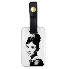 Audrey Hepburn Luggage Tags (one Side)  by Valentinaart