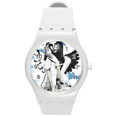 Angel Round Plastic Sport Watch (m) by Valentinaart