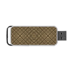 Wooden Ornamented Pattern Portable Usb Flash (two Sides) by dflcprints