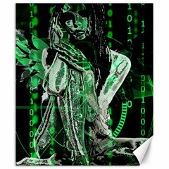 Cyber Angel Canvas 20  X 24   by Valentinaart