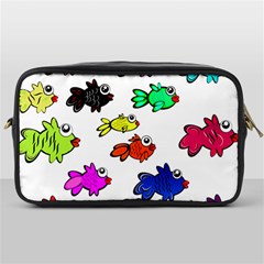 Fishes Marine Life Swimming Water Toiletries Bags by Simbadda