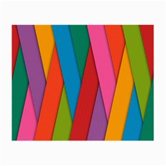 Colorful Lines Pattern Small Glasses Cloth by Simbadda