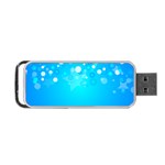 Blue Dot Star Portable USB Flash (Two Sides) Back