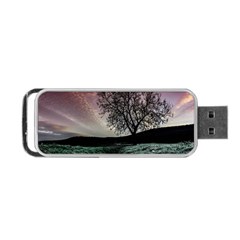 Sky Landscape Nature Clouds Portable Usb Flash (two Sides) by Simbadda