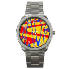 Graphic Design Graphic Design Sport Metal Watch by Simbadda