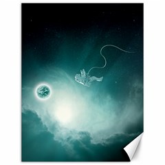 Astronaut Space Travel Gravity Canvas 12  X 16   by Simbadda