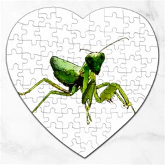 Mantis Jigsaw Puzzle (heart) by Valentinaart