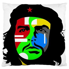 Che Guevara Large Flano Cushion Case (one Side) by Valentinaart