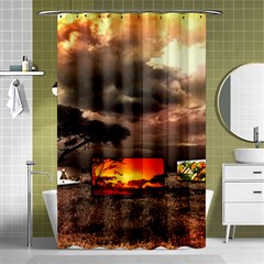 Africa Shower Curtain 48  X 72  (small)  by Valentinaart