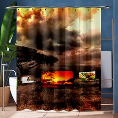 Africa Shower Curtain 60  X 72  (medium)  by Valentinaart