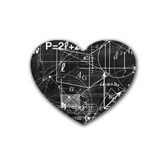 School Board  Rubber Coaster (heart)  by Valentinaart