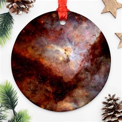 Carina Nebula Round Ornament (two Sides) by SpaceShop