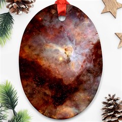 Carina Nebula Oval Ornament (two Sides) by SpaceShop