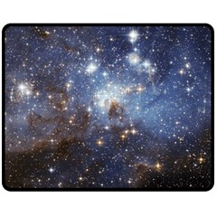 Large Magellanic Cloud Fleece Blanket (medium)  by SpaceShop