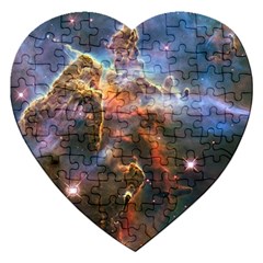 Pillar And Jets Jigsaw Puzzle (heart) by SpaceShop