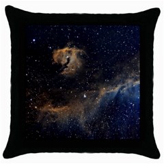 Seagull Nebula Throw Pillow Case (black) by SpaceShop