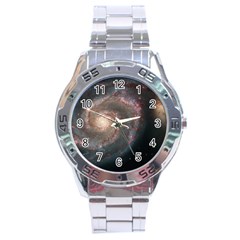 Whirlpool Galaxy And Companion Stainless Steel Analogue Watch by SpaceShop