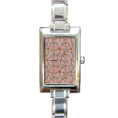 Nature Collage Print Rectangle Italian Charm Watch by dflcprints