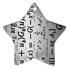 Science Formulas Star Ornament (two Sides) by Simbadda