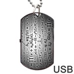 Science Formulas Dog Tag USB Flash (One Side) Front