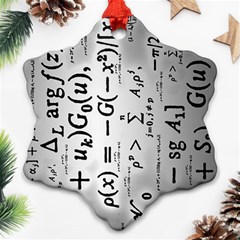 Science Formulas Ornament (snowflake) by Simbadda