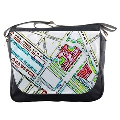 Paris Map Messenger Bags by Simbadda