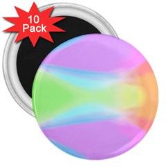 Abstract Background Colorful 3  Magnets (10 Pack)  by Simbadda