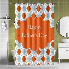 Happy Father Day  Shower Curtain 48  X 72  (small)  by Simbadda