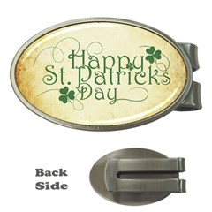 Irish St Patrick S Day Ireland Money Clips (oval)  by Simbadda