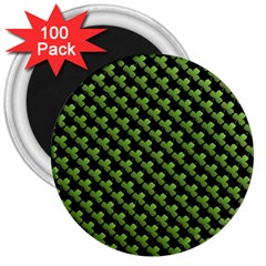 St Patrick S Day Background 3  Magnets (100 Pack) by Simbadda