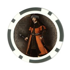 Count Vlad Dracula Poker Chip Card Guard by Valentinaart