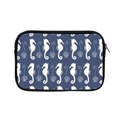 Seahorse And Shell Pattern Apple Ipad Mini Zipper Cases by Simbadda