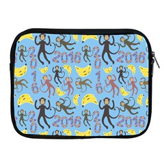 Cute Monkeys Seamless Pattern Apple Ipad 2/3/4 Zipper Cases by Simbadda