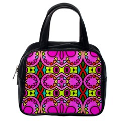 Love Hearths Colourful Abstract Background Design Classic Handbags (one Side) by Simbadda