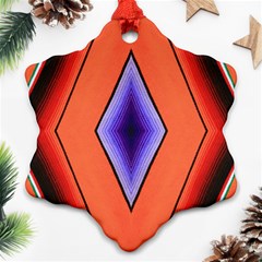 Diamond Shape Lines & Pattern Ornament (snowflake) by Simbadda