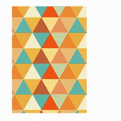 Triangles Pattern  Large Garden Flag (two Sides) by TastefulDesigns