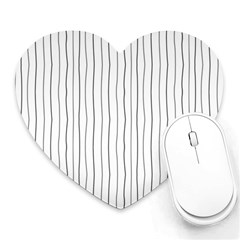 Hand Drawn Lines Pattern Heart Mousepads by TastefulDesigns