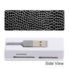 Black White Crocodile Background Memory Card Reader (stick)  by Amaryn4rt