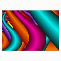 Fractal Wallpaper Color Pipes Large Glasses Cloth (2-side) by Amaryn4rt