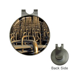 Fractal Image Of Copper Pipes Hat Clips With Golf Markers by Amaryn4rt