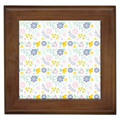 Vintage Spring Flower Pattern  Framed Tiles by TastefulDesigns