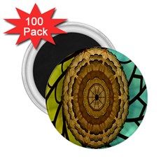 Kaleidoscope Dream Illusion 2 25  Magnets (100 Pack)  by Amaryn4rt