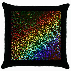 Construction Paper Iridescent Throw Pillow Case (black) by Amaryn4rt