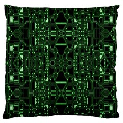 An Overly Large Geometric Representation Of A Circuit Board Standard Flano Cushion Case (two Sides) by Simbadda