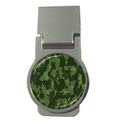 Camouflage Green Army Texture Money Clips (round)  by Simbadda