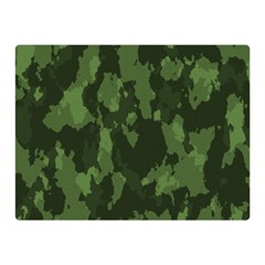 Camouflage Green Army Texture Double Sided Flano Blanket (mini)  by Simbadda